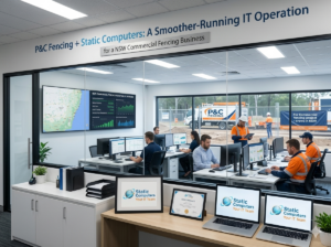 Read more about the article P&C Fencing + Static Computers: A Smoother-Running IT Operation for a NSW Commercial Fencing Business